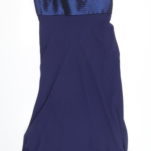 Debenhams Women's Blue One Shoulder A-Line Dress