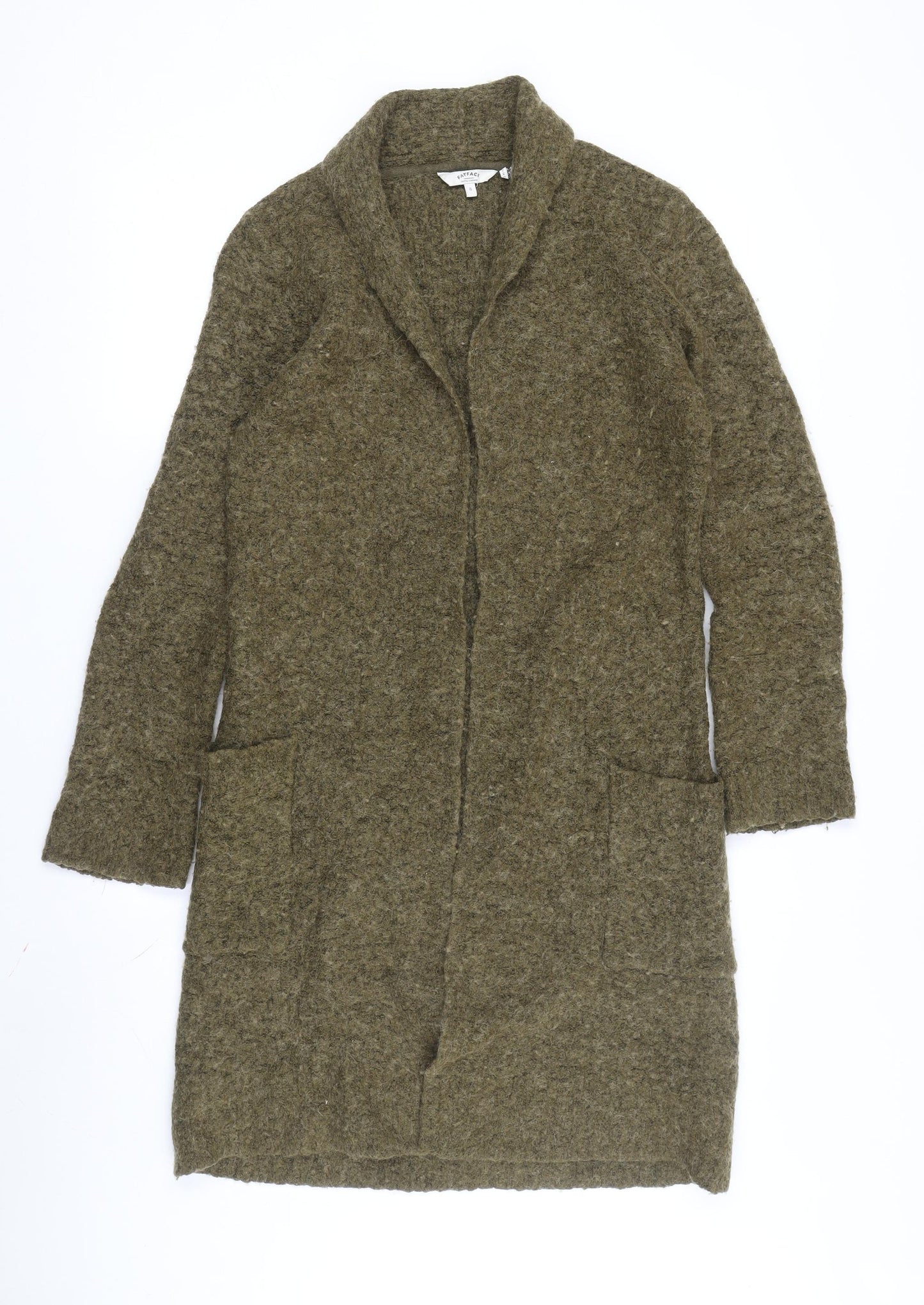 FatFace Women’s Green Cardigan, Size 8, Knit Style