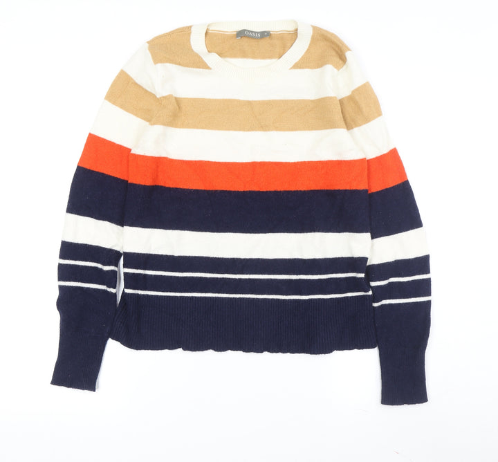 Oasis Women's Multicoloured Striped Pullover M