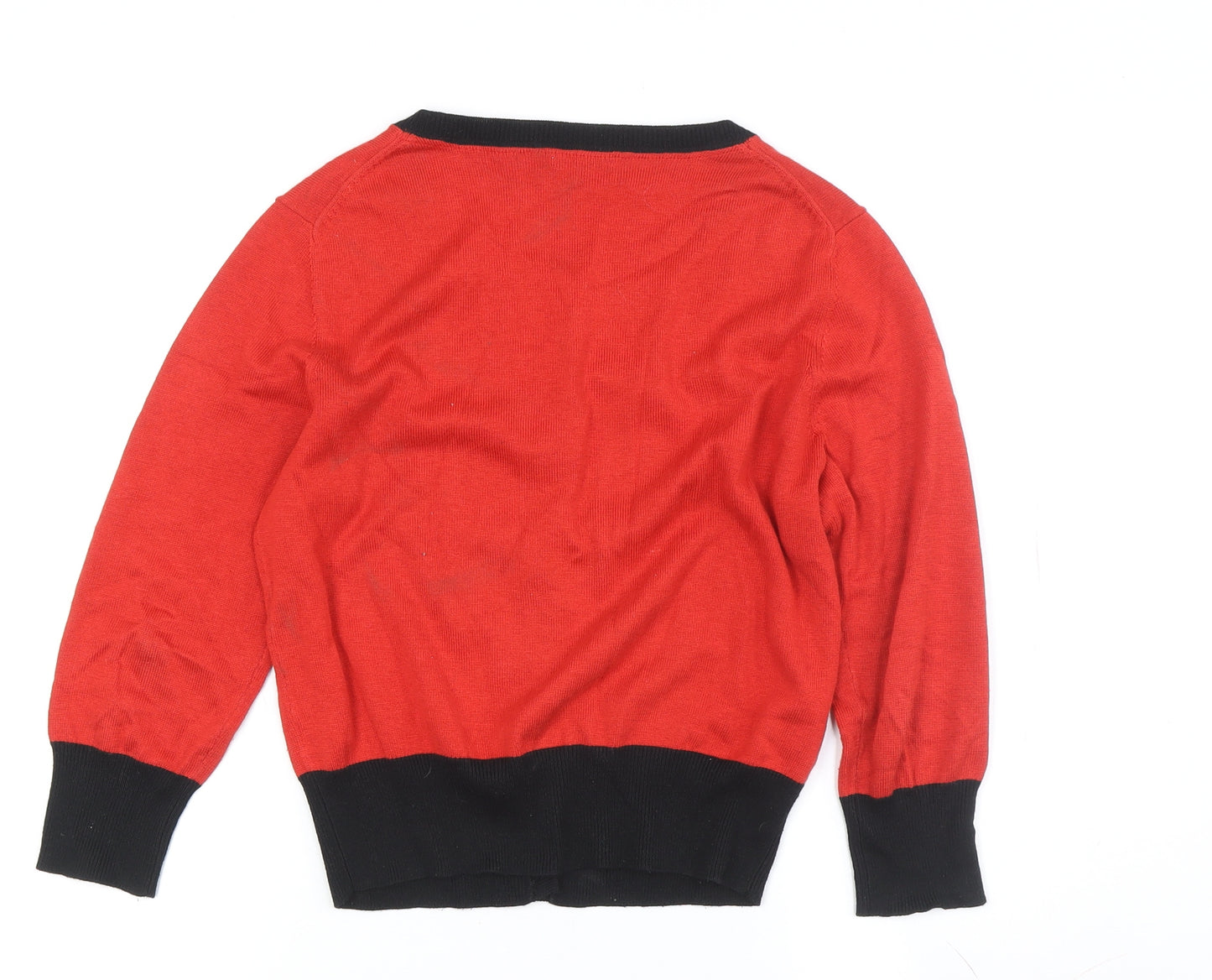 Hobbs Women's Red Cardigan Size 12 Silk Blend