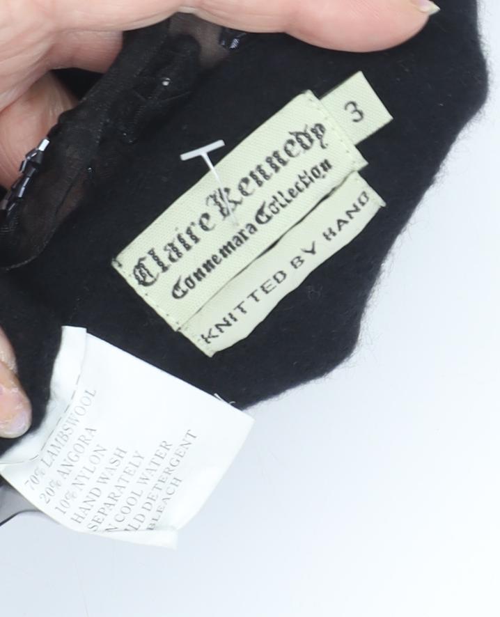 Claire Kennedy Women's Black Embroidered Cardigan S