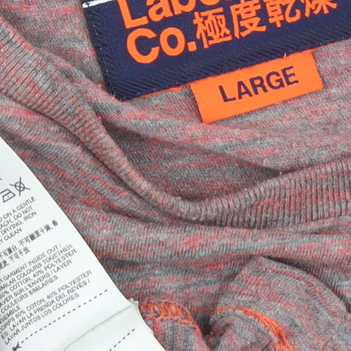 Superdry Men's Grey Large Crew Neck T-Shirt