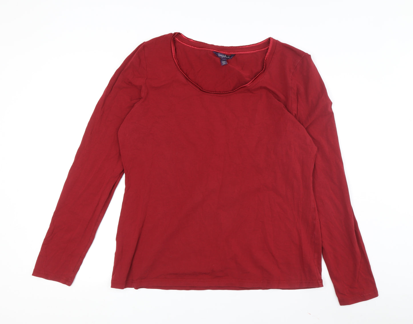 Long Tall Sally Women's Red XL Round Neck T-Shirt