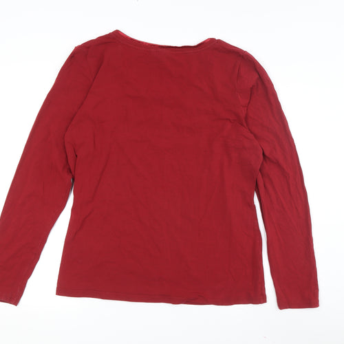 Long Tall Sally Women's Red XL Round Neck T-Shirt