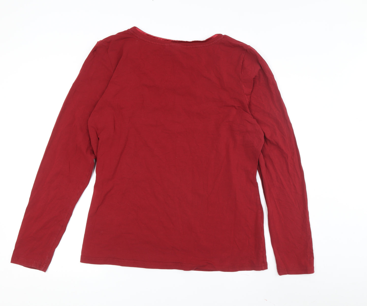 Long Tall Sally Women's Red XL Round Neck T-Shirt