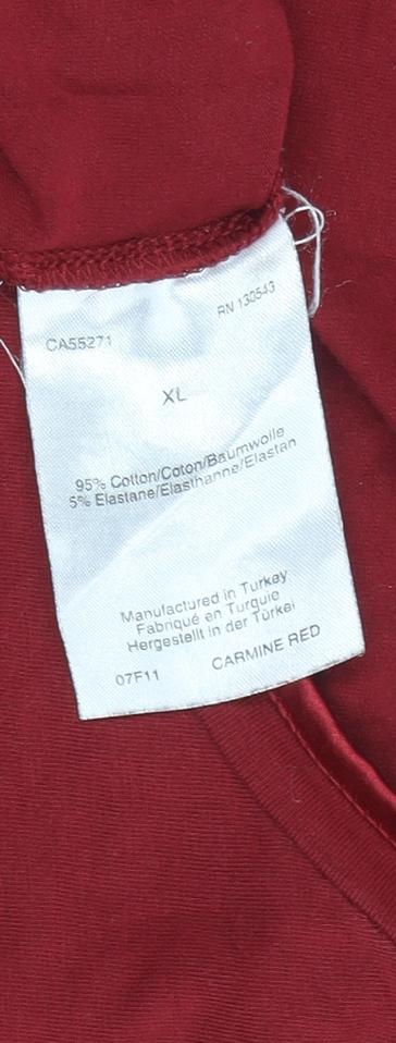 Long Tall Sally Women's Red XL Round Neck T-Shirt