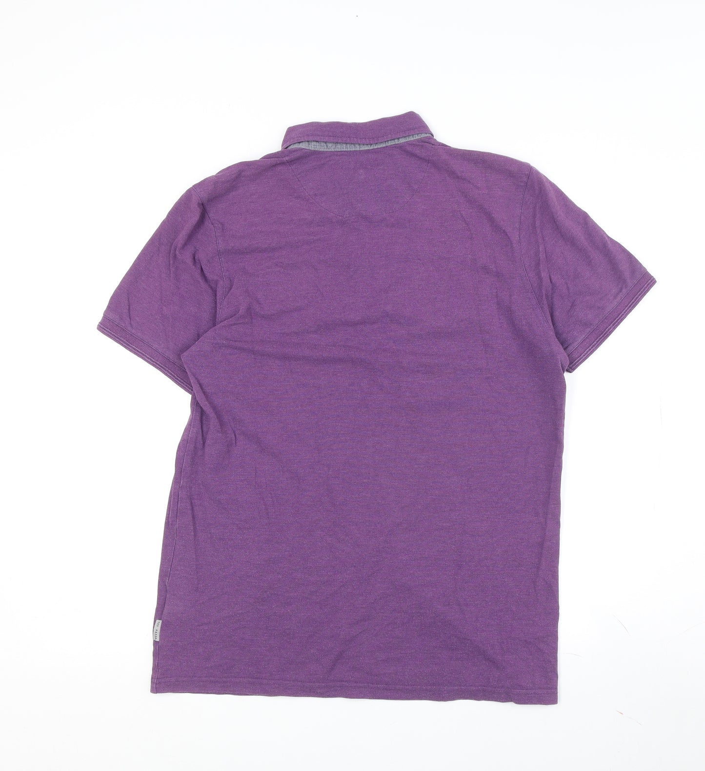 Ted Baker Men's Purple Polo Shirt Size L, Button Style