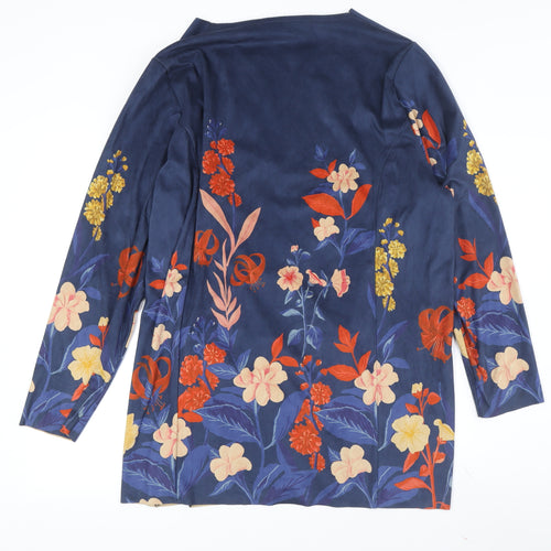 Cotton Traders Women's Blue Floral Jacket Size 18