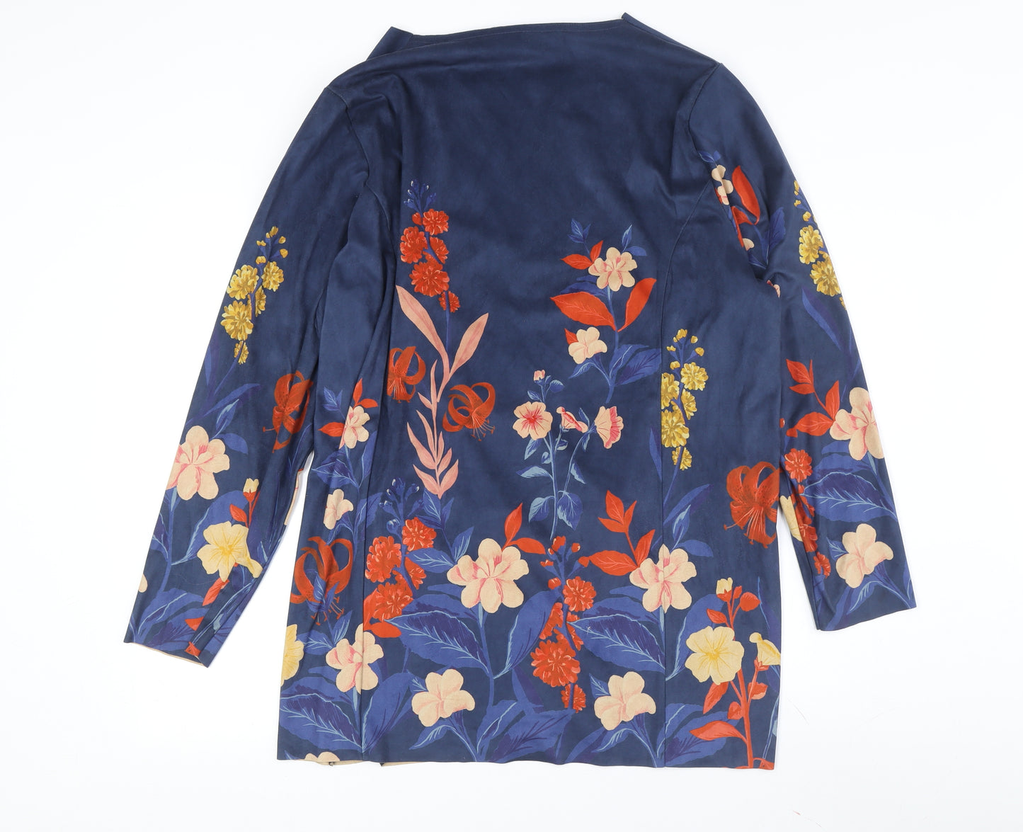 Cotton Traders Women's Blue Floral Jacket Size 18