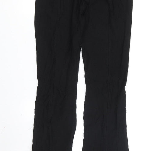 Brave Soul Women's Black Trousers, M, Button Closure