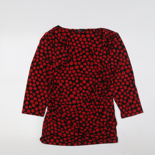 Roman Women's Red Polka Dot Tunic, Size 16