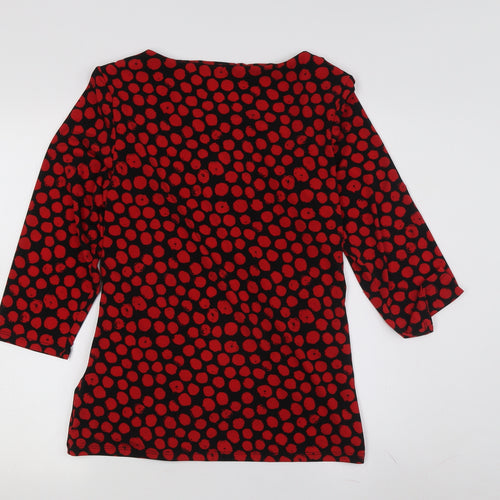 Roman Women's Red Polka Dot Tunic, Size 16
