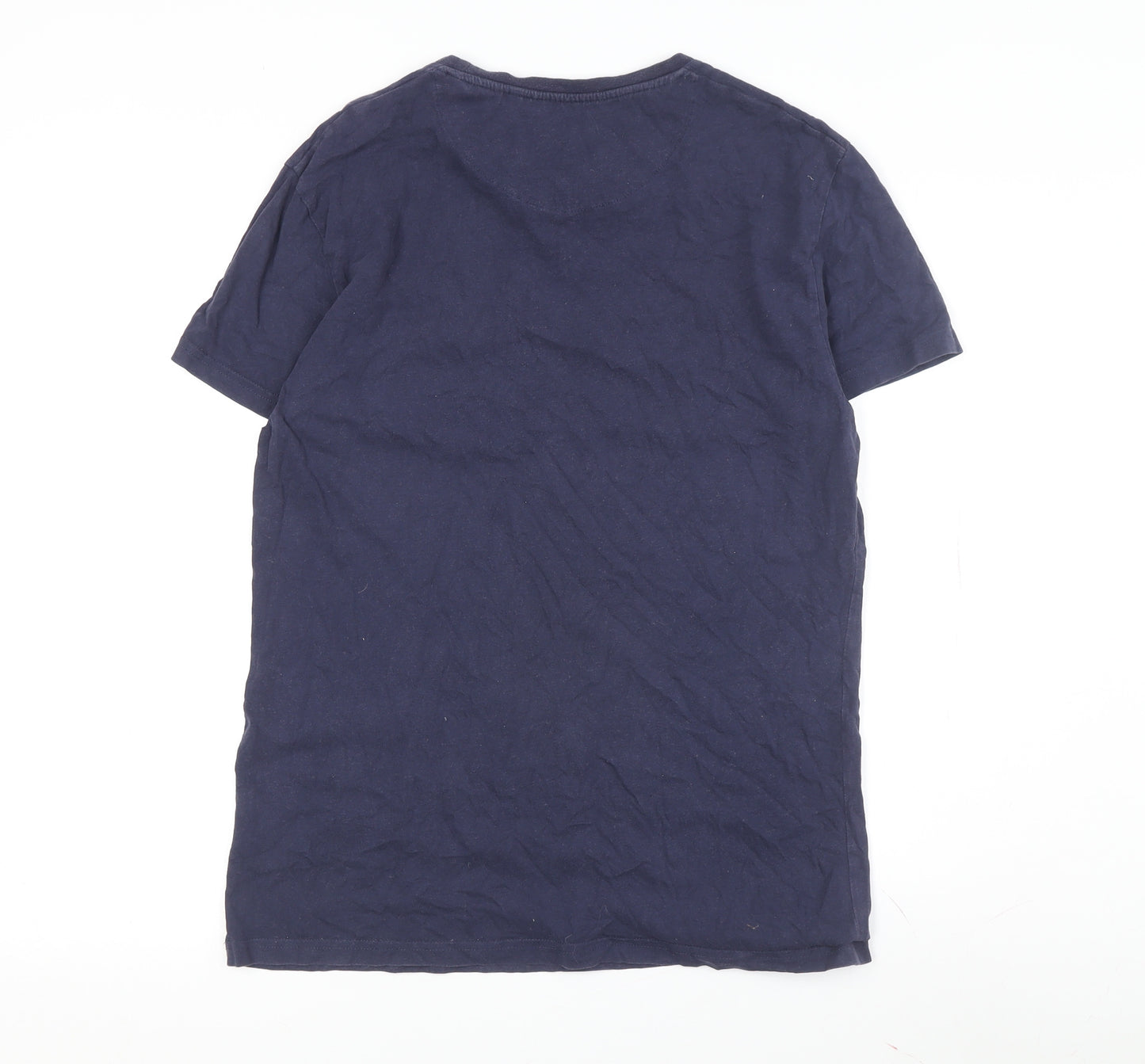 Spitalfields Men’s Blue Large Crew Neck T-Shirt