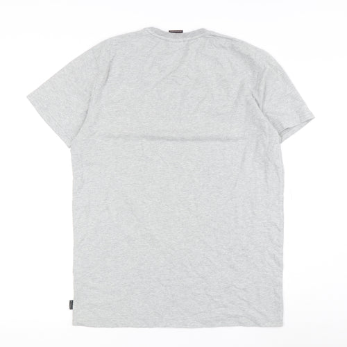 Blakely Men's Grey Cotton Logo T-Shirt M