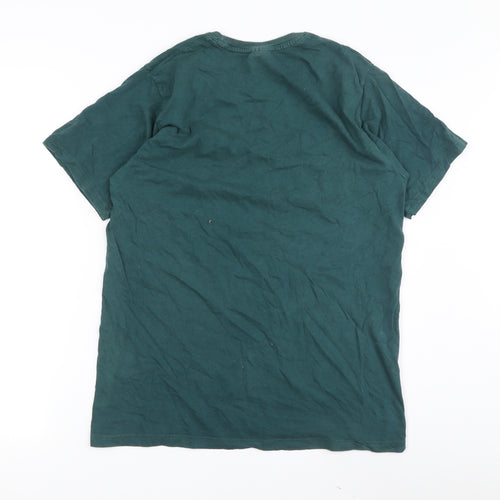 Nice Nepal Unisex Green Crew Neck T-Shirt Size 14