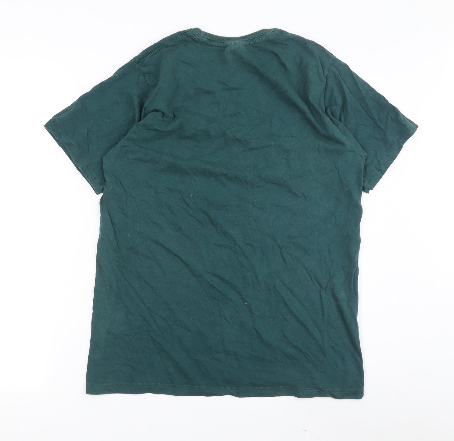 Nice Nepal Unisex Green Crew Neck T-Shirt Size 14