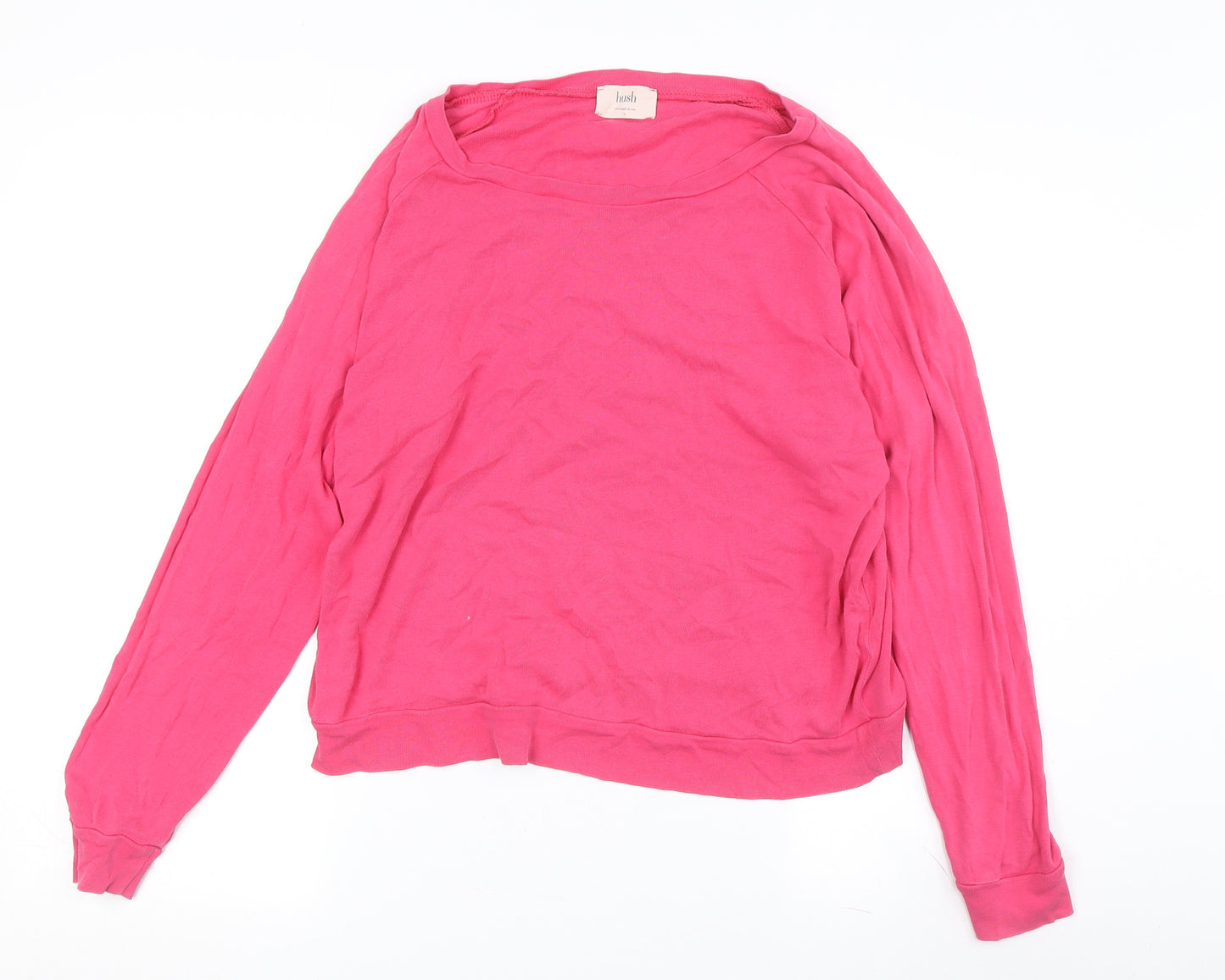 Hush Women's Pink Long Sleeve Basic Top