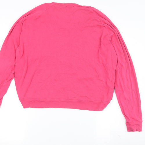 Hush Women's Pink Long Sleeve Basic Top