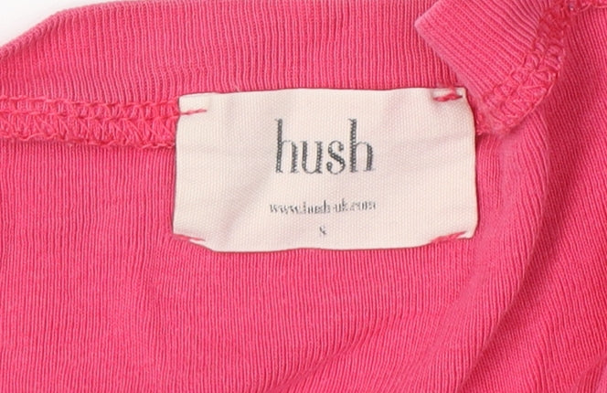 Hush Women's Pink Long Sleeve Basic Top