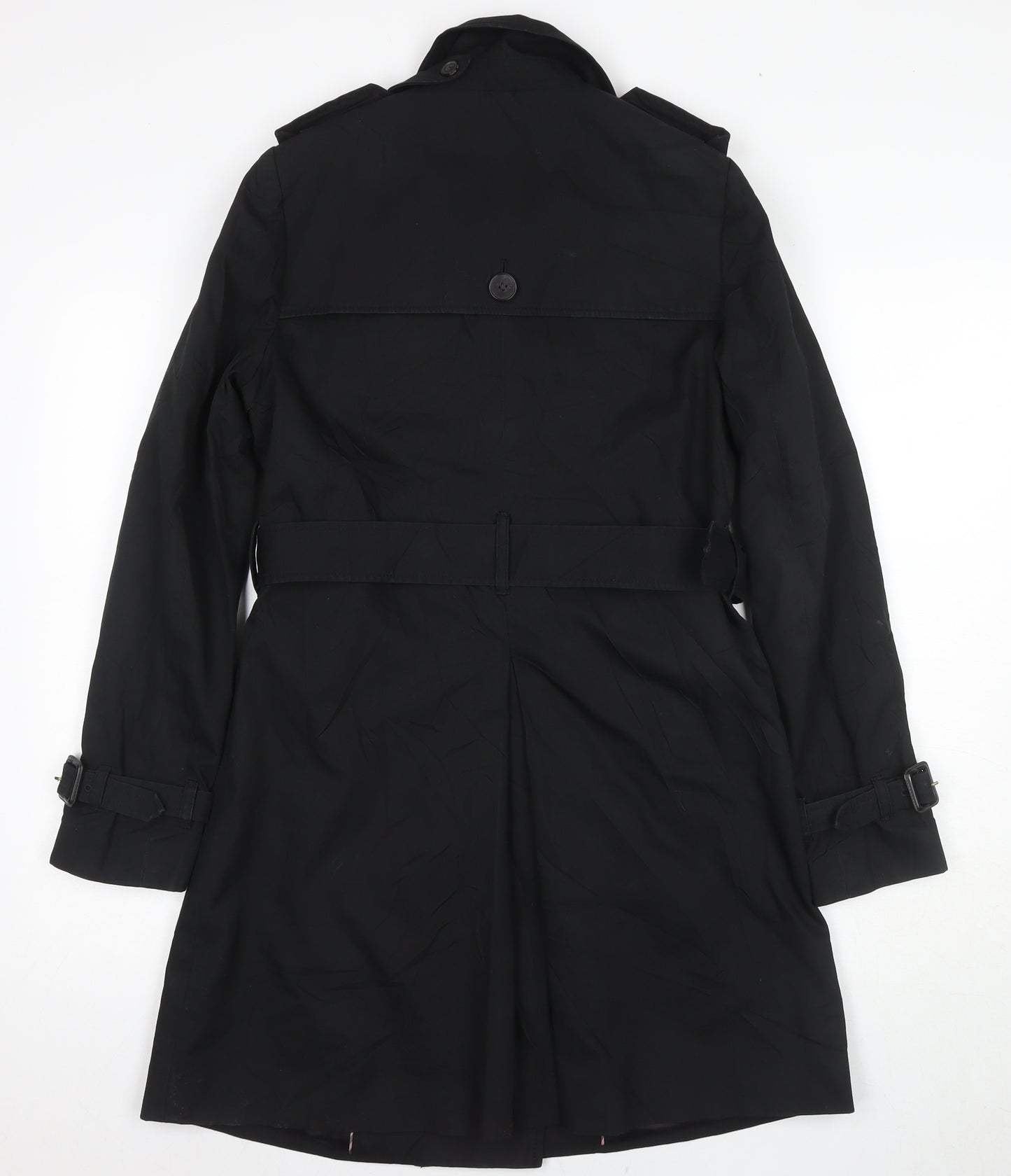 Jack Wills Women's Black Trench Coat Size 10