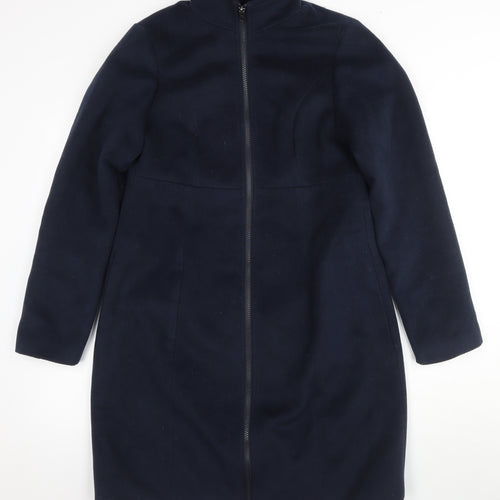JoJo Maman Bébé Women's Navy Blue Mid-Length Coat