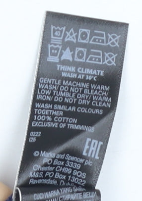 Marks and Spencer Women's Blue Off-the-Shoulder Blouse