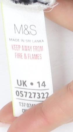 Marks and Spencer Women's Multicoloured Kimono Gown Size 14