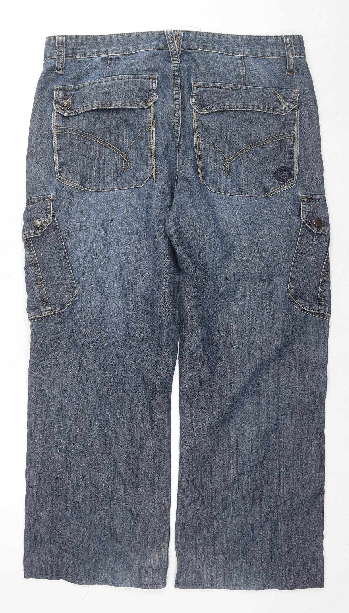 Tom Wolfe Men's Cargo Jeans Blue Size 34