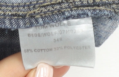 Tom Wolfe Men's Cargo Jeans Blue Size 34