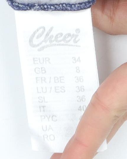 Olsen Women's Multicolour Floral Long Sleeve Top