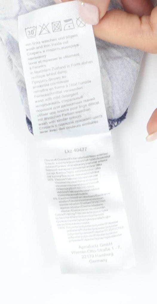 Olsen Women's Multicolour Floral Long Sleeve Top