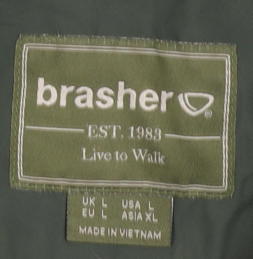Brasher Men’s Green Jacket Size L Polyamide