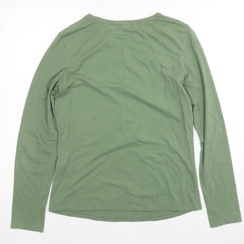 Terranova Women's Green Long Sleeve T-Shirt, L, Basic Style