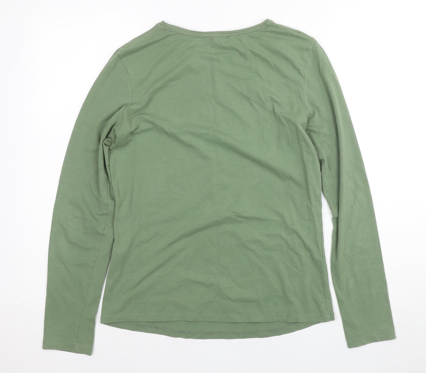 Terranova Women's Green Long Sleeve T-Shirt, L, Basic Style