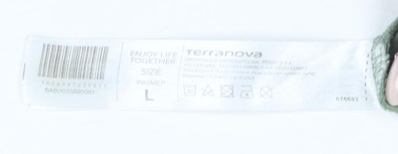 Terranova Women's Green Long Sleeve T-Shirt, L, Basic Style