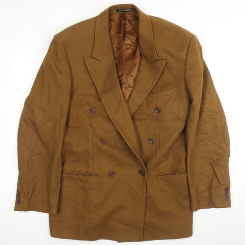Marks and Spencer Men's Brown Wool Cashmere Blazer 40R