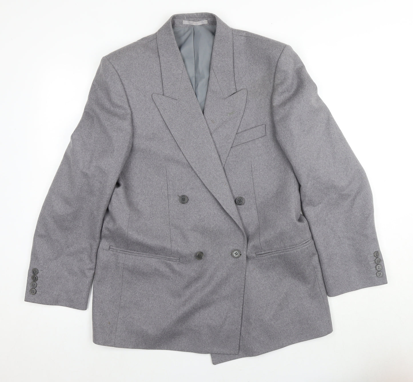 Centaur Men's Grey Double-Breasted Blazer, 38S