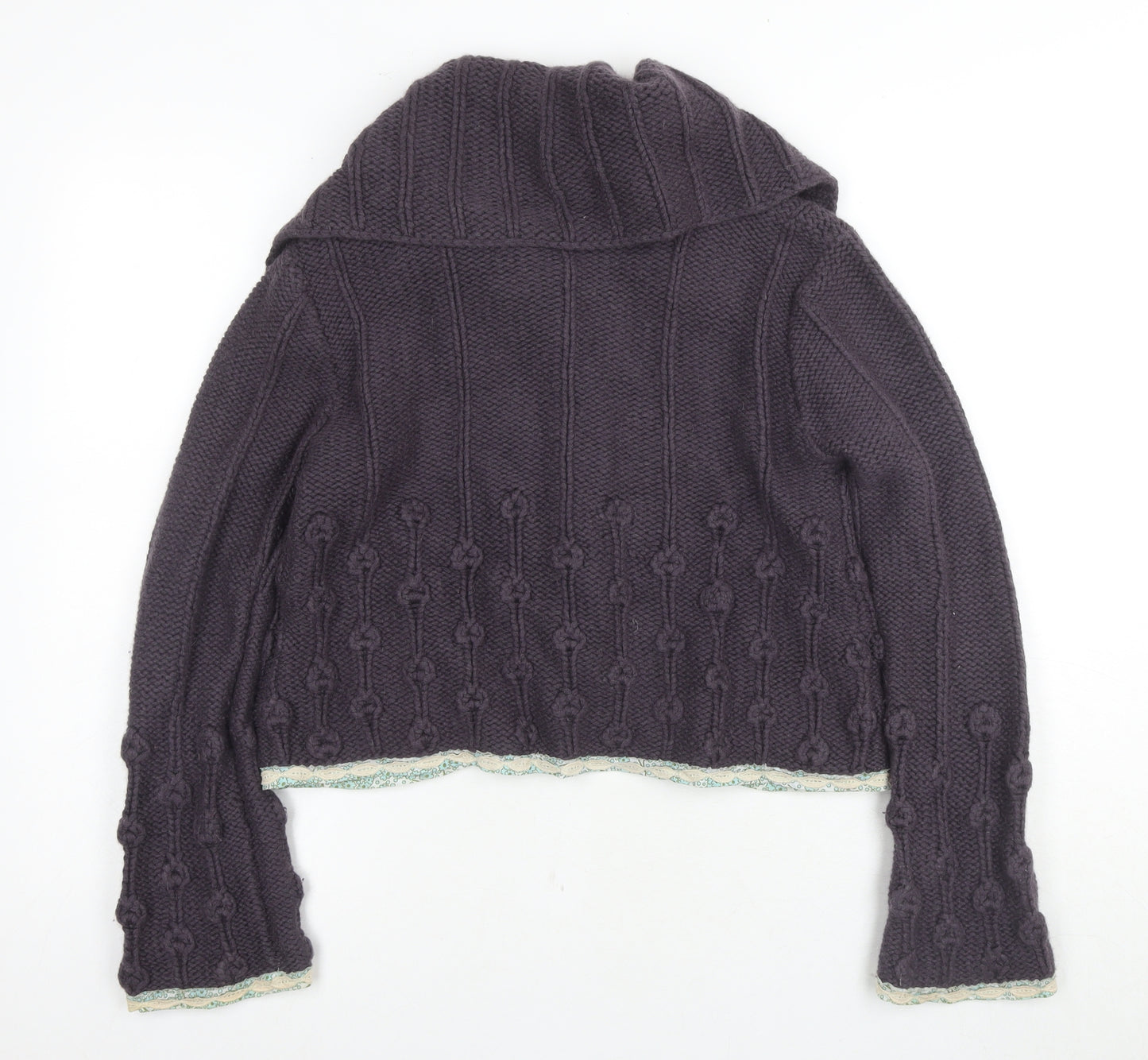 NOA NOA Women's Purple Cardigan, M, Wool Blend