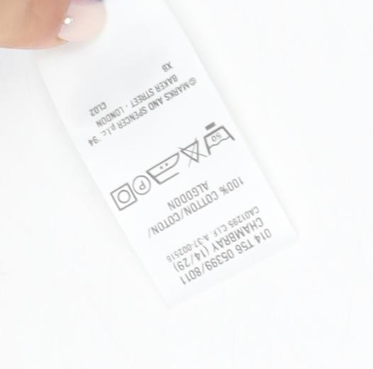 Marks and Spencer Women's Blue Pleated Long Skirt Size 14