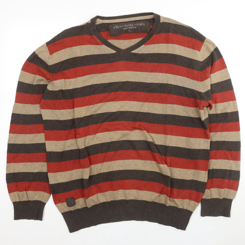 Rocha John Rocha Men's Multicoloured L Striped Pullover