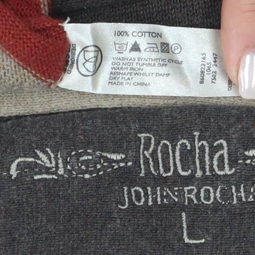 Rocha John Rocha Men's Multicoloured L Striped Pullover
