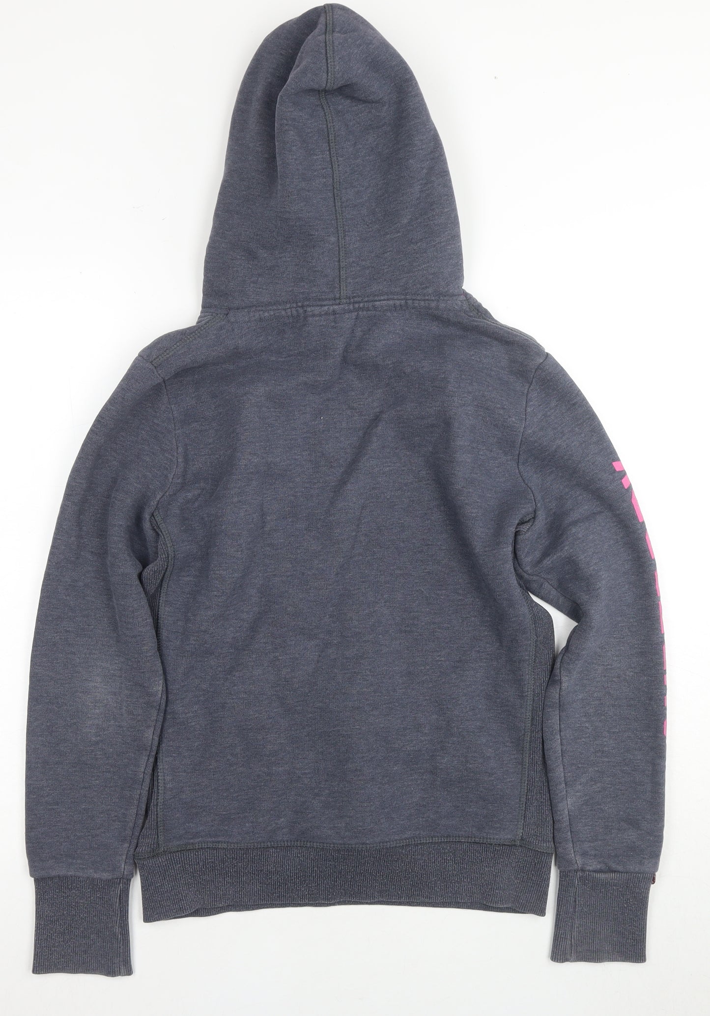 Superdry Women's Grey Hoodie M Graphic Print
