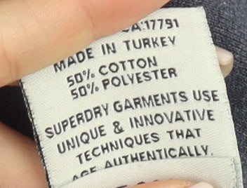 Superdry Women's Grey Hoodie M Graphic Print