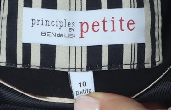 Principles Women's Black Petite Blazer, Size 10