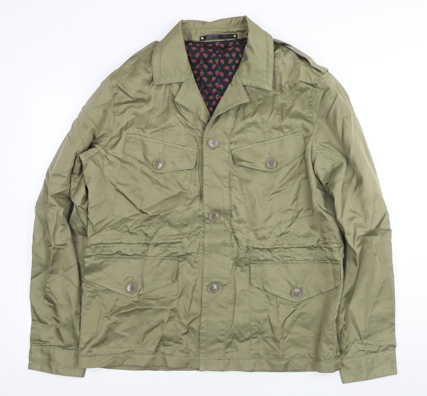 Paul Smith Men's XL Green Military Jacket