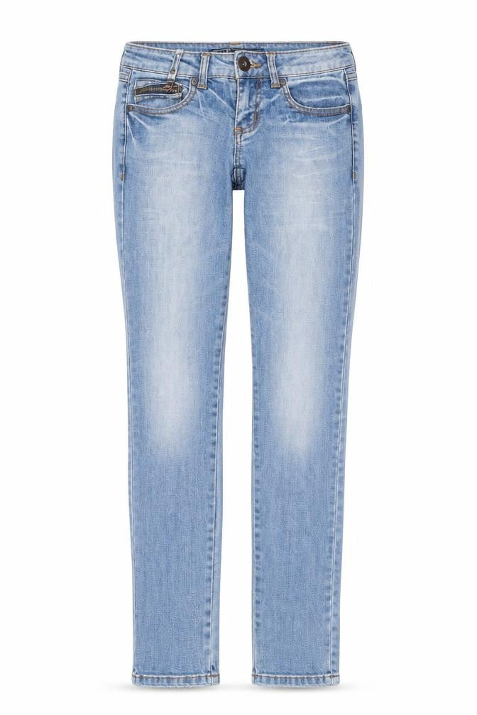 Front view of Only Women's Blue Skinny Jeans, size 6, - Stylish Denim