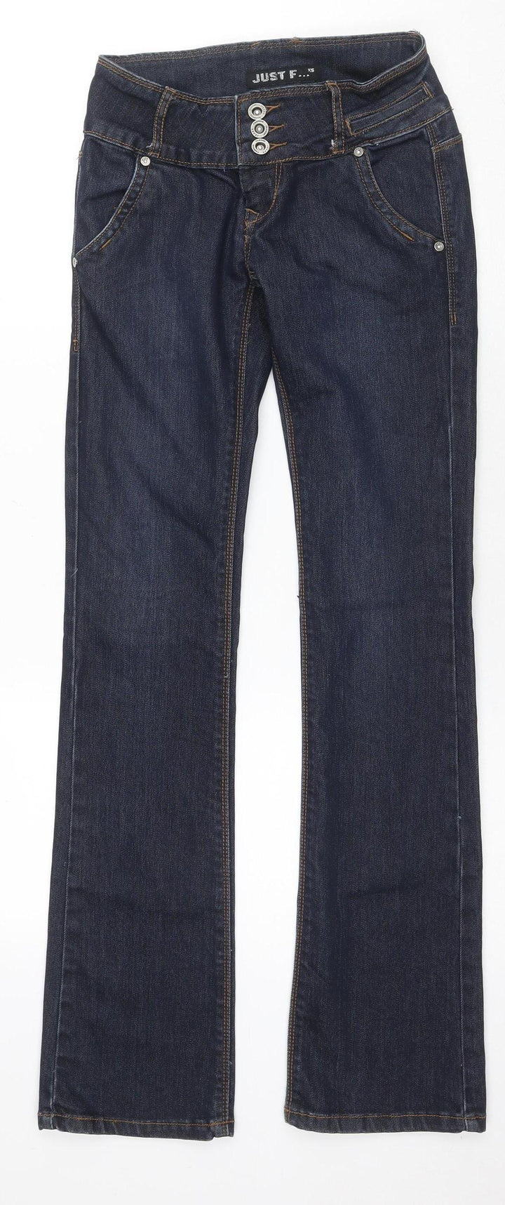 Just F Women's Blue XS Straight Jeans