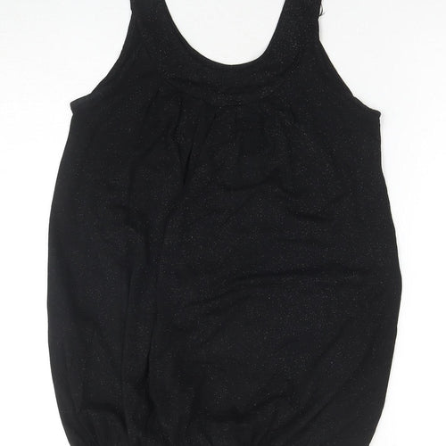 Amisu Women's Black Sleeveless Viscose Tank Top S