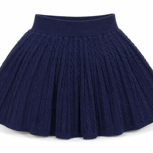 Polo Ralph Lauren Girls Blue Pleated Knit Skirt 5-6 Years
