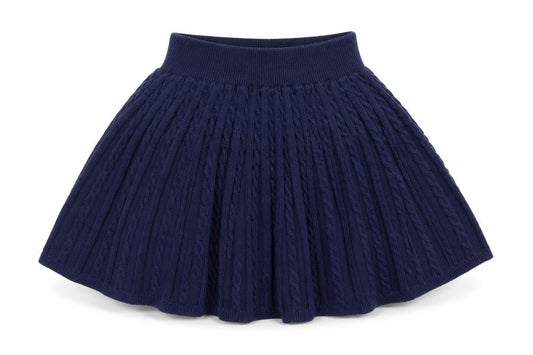 Polo Ralph Lauren Girls Blue Pleated Knit Skirt 5-6 Years